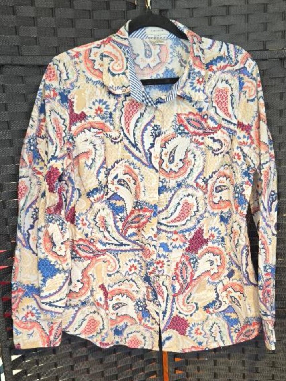 Van Heusen Multicolor Paisley Button-Down Blouse